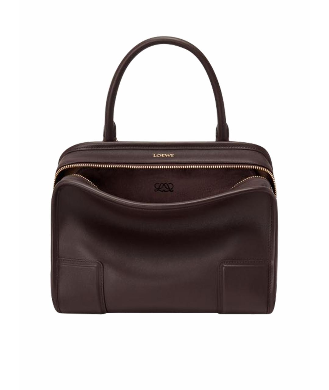 LOEWE Коричневая кожаная сумка через плечо, фото 9