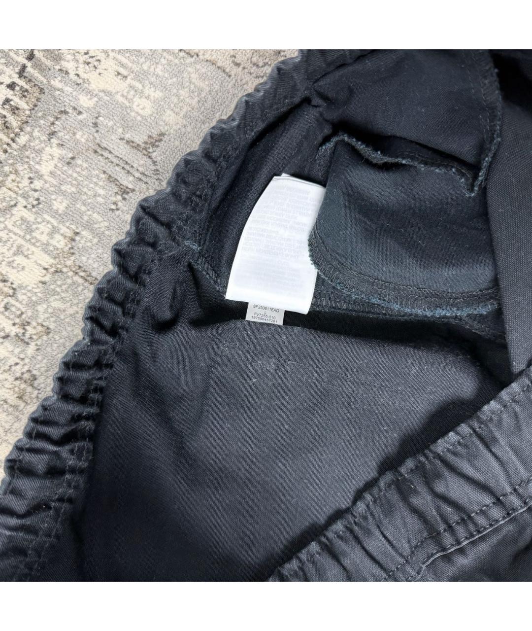 JORDAN Черные хлопковые повседневные брюки, фото 6