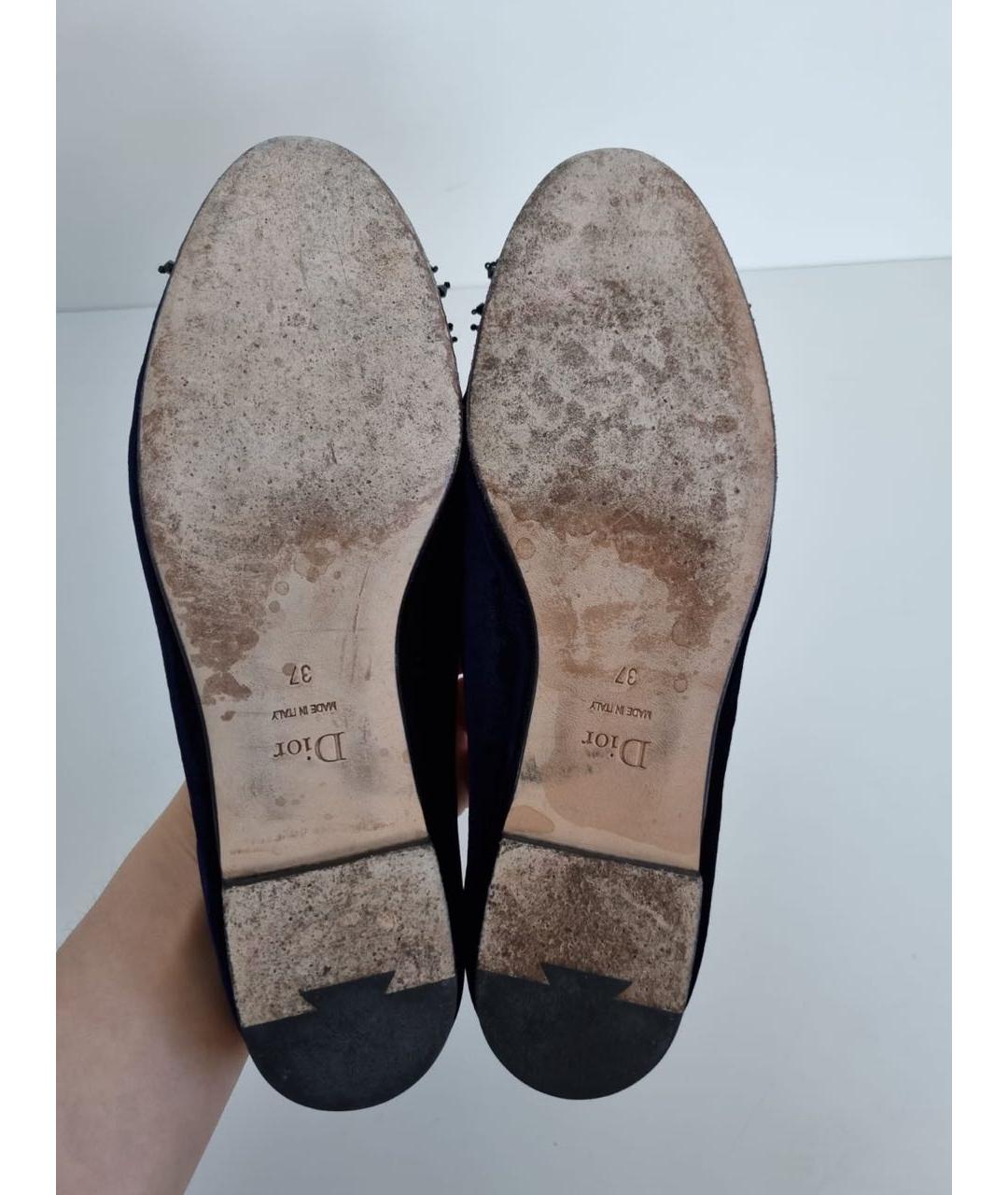 CHRISTIAN DIOR Бархатные лоферы, фото 7