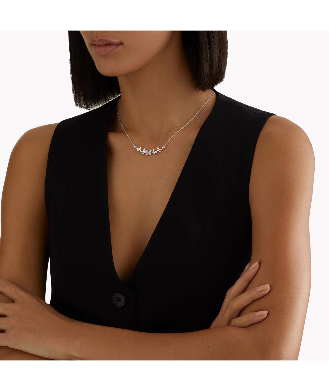 GRAFF Серебряное колье из белого золота, фото 3