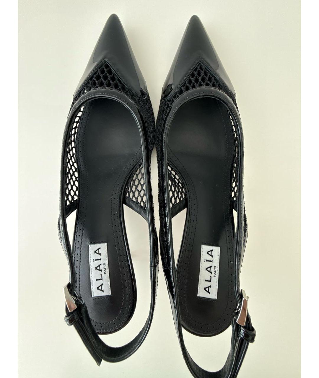 ALAIA Черные туфли из лакированной кожи, фото 6