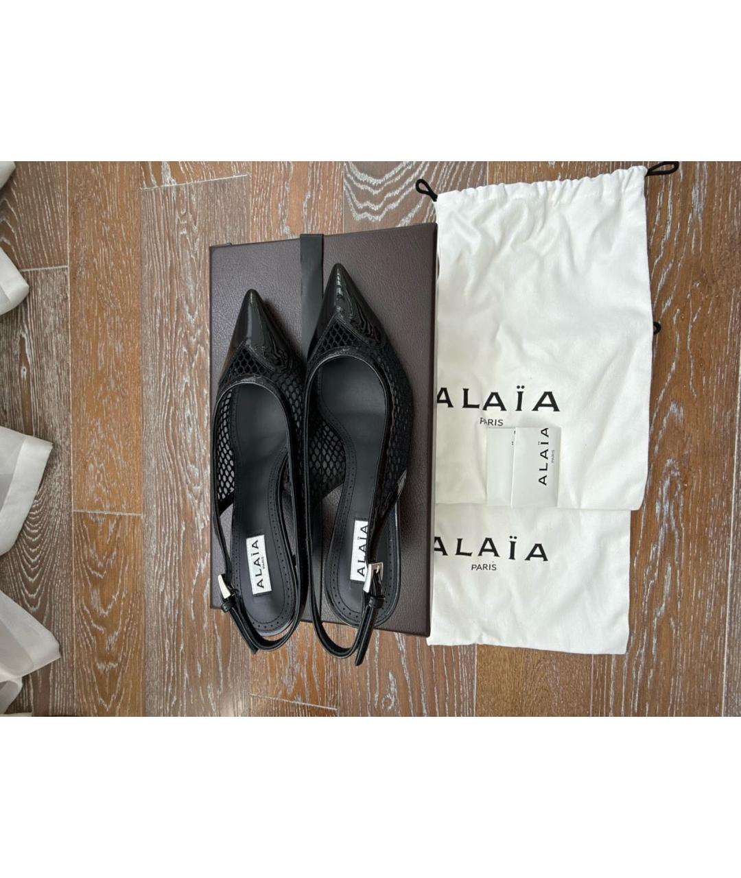 ALAIA Черные туфли из лакированной кожи, фото 8