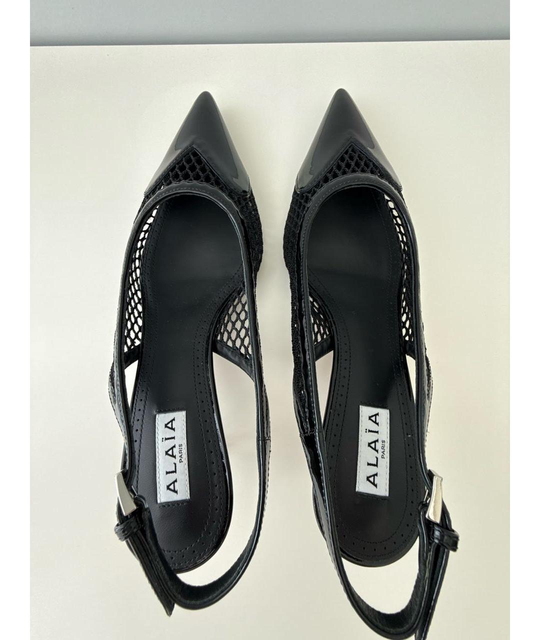 ALAIA Черные туфли из лакированной кожи, фото 3