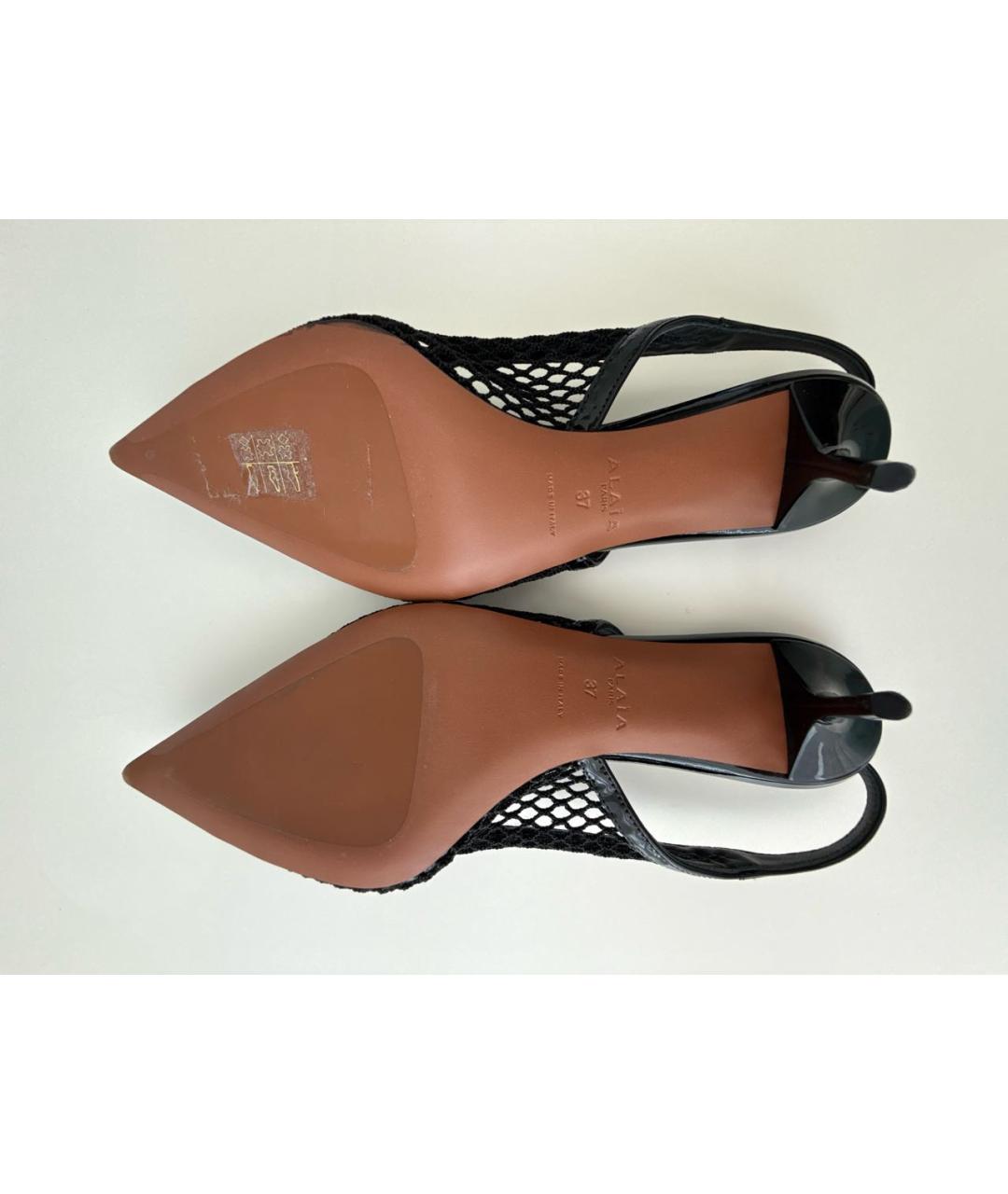 ALAIA Черные туфли из лакированной кожи, фото 7