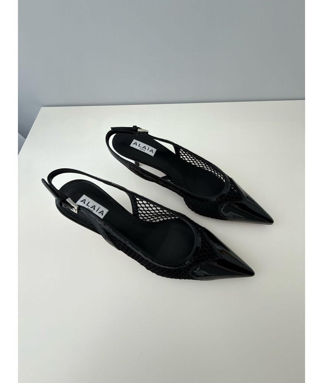 ALAIA Черные туфли из лакированной кожи, фото 5