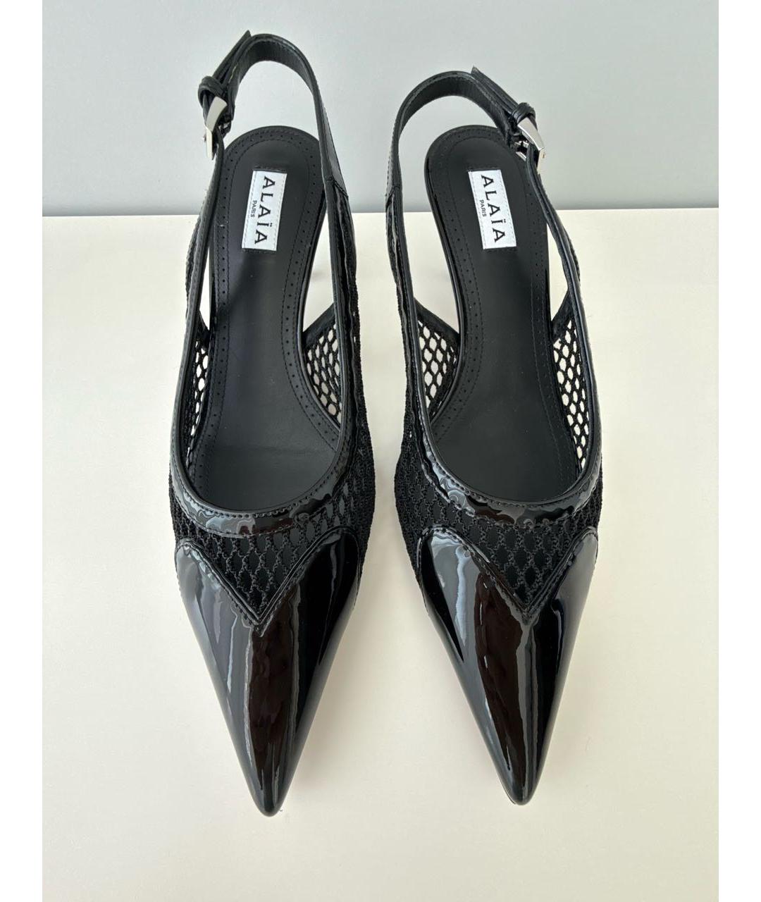 ALAIA Черные туфли из лакированной кожи, фото 2