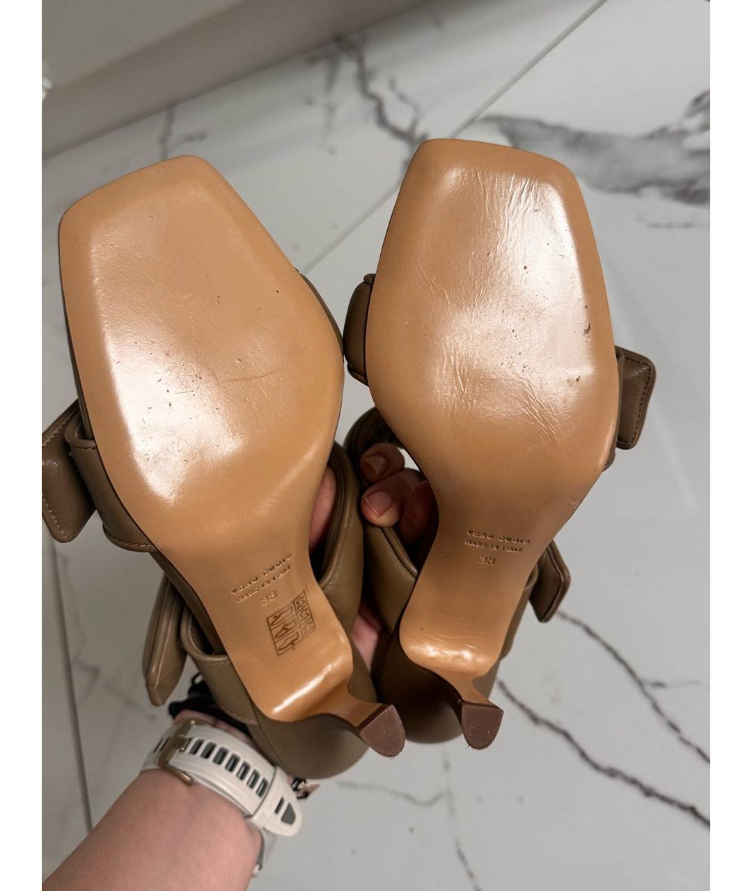 GIA COUTURE Бежевые мюли, фото 4