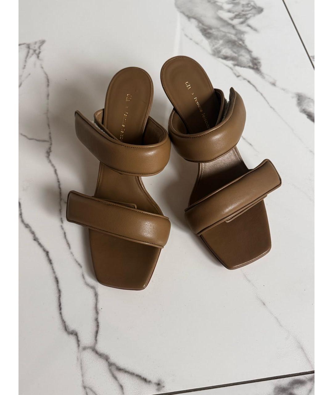 GIA COUTURE Бежевые мюли, фото 2