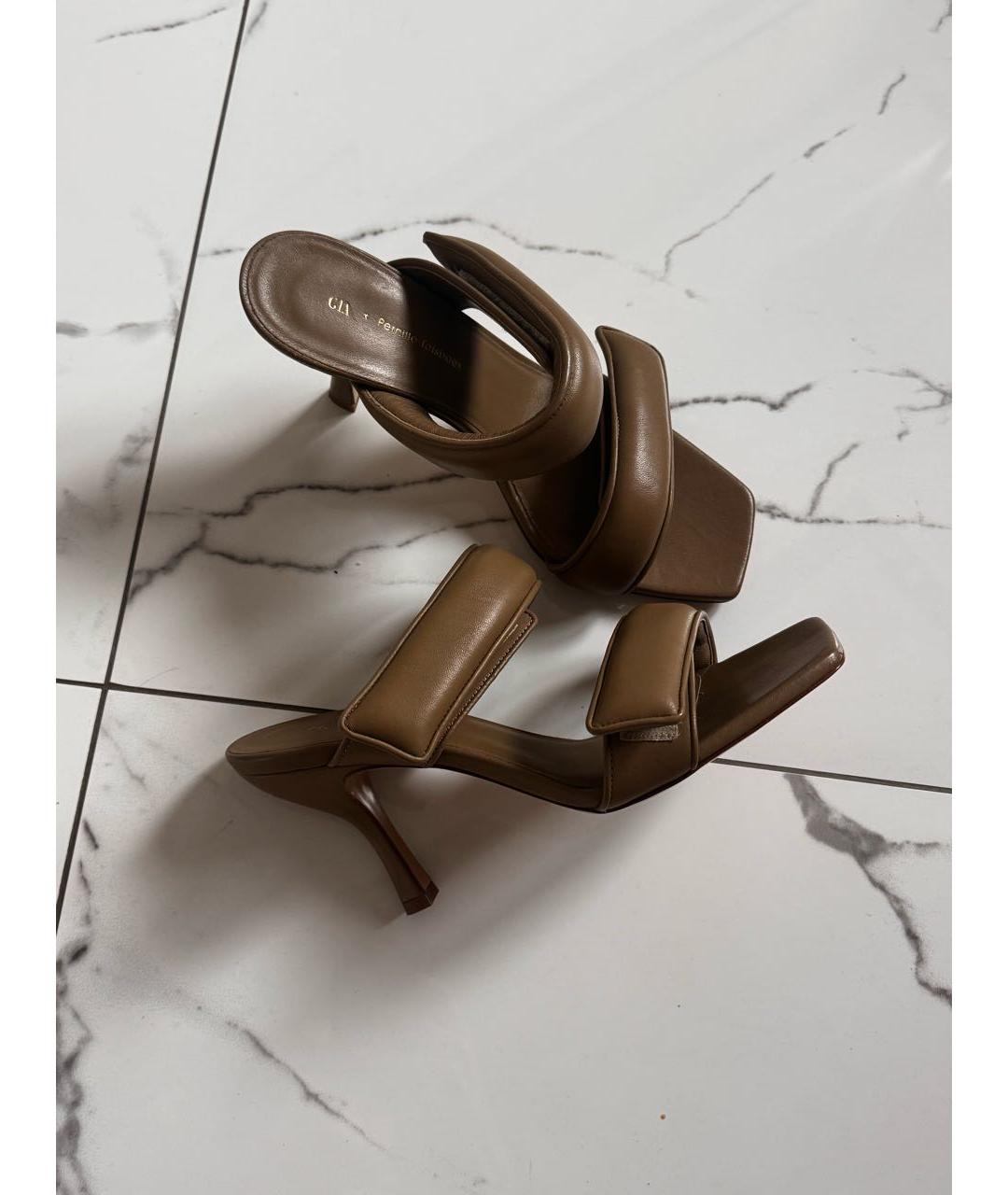 GIA COUTURE Бежевые мюли, фото 6