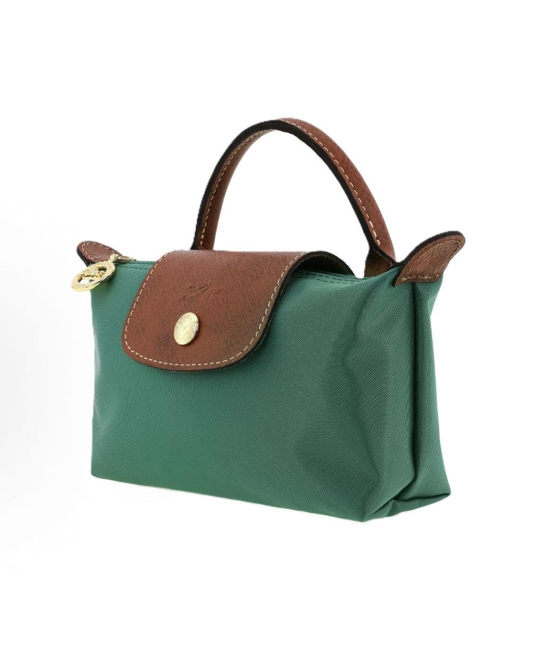 LONGCHAMP Зеленая сумка с короткими ручками, фото 2