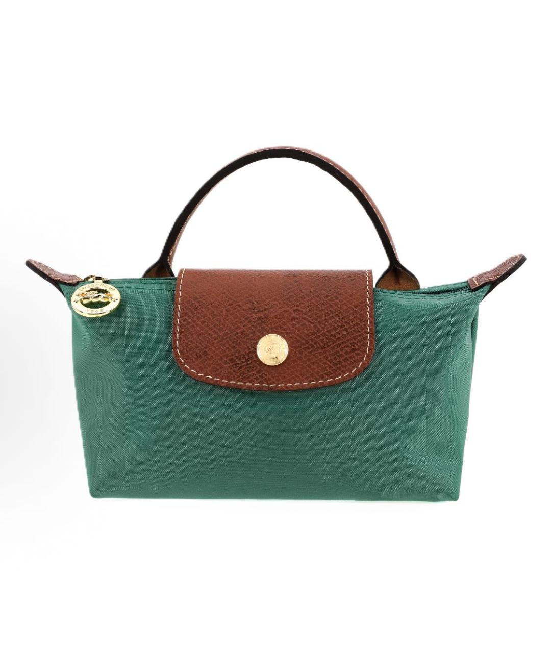 LONGCHAMP Зеленая сумка с короткими ручками, фото 9