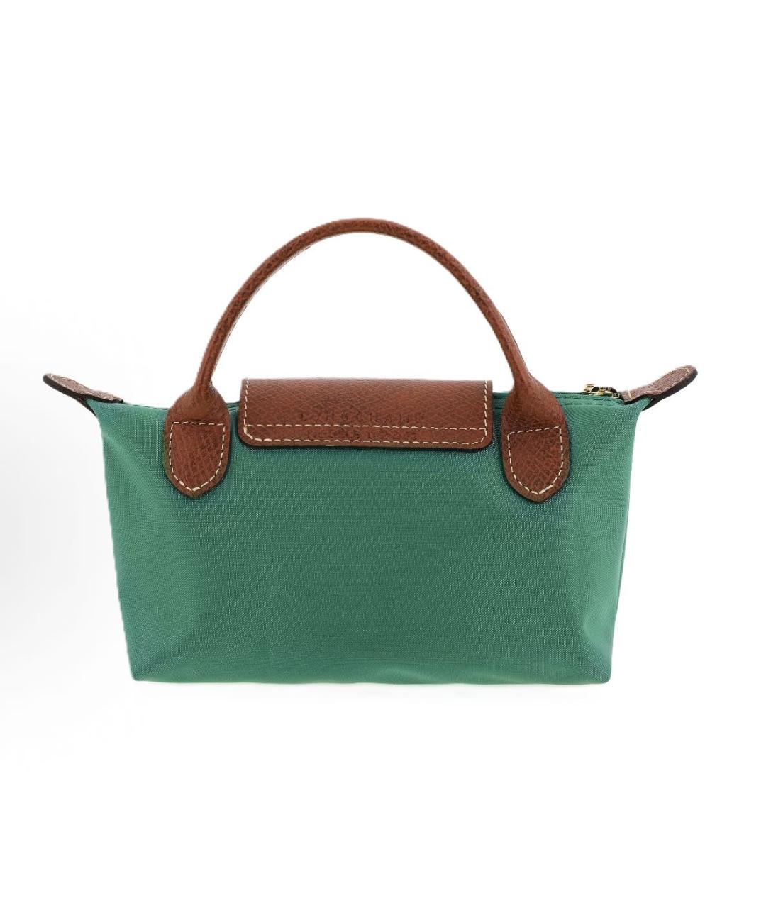 LONGCHAMP Зеленая сумка с короткими ручками, фото 3