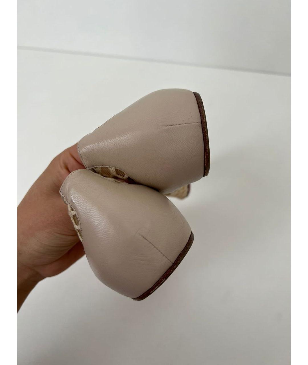 CHRISTIAN LOUBOUTIN Бежевые балетки, фото 4