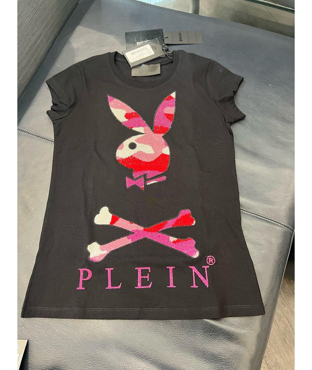 PHILIPP PLEIN Черная хлопковая футболка, фото 5