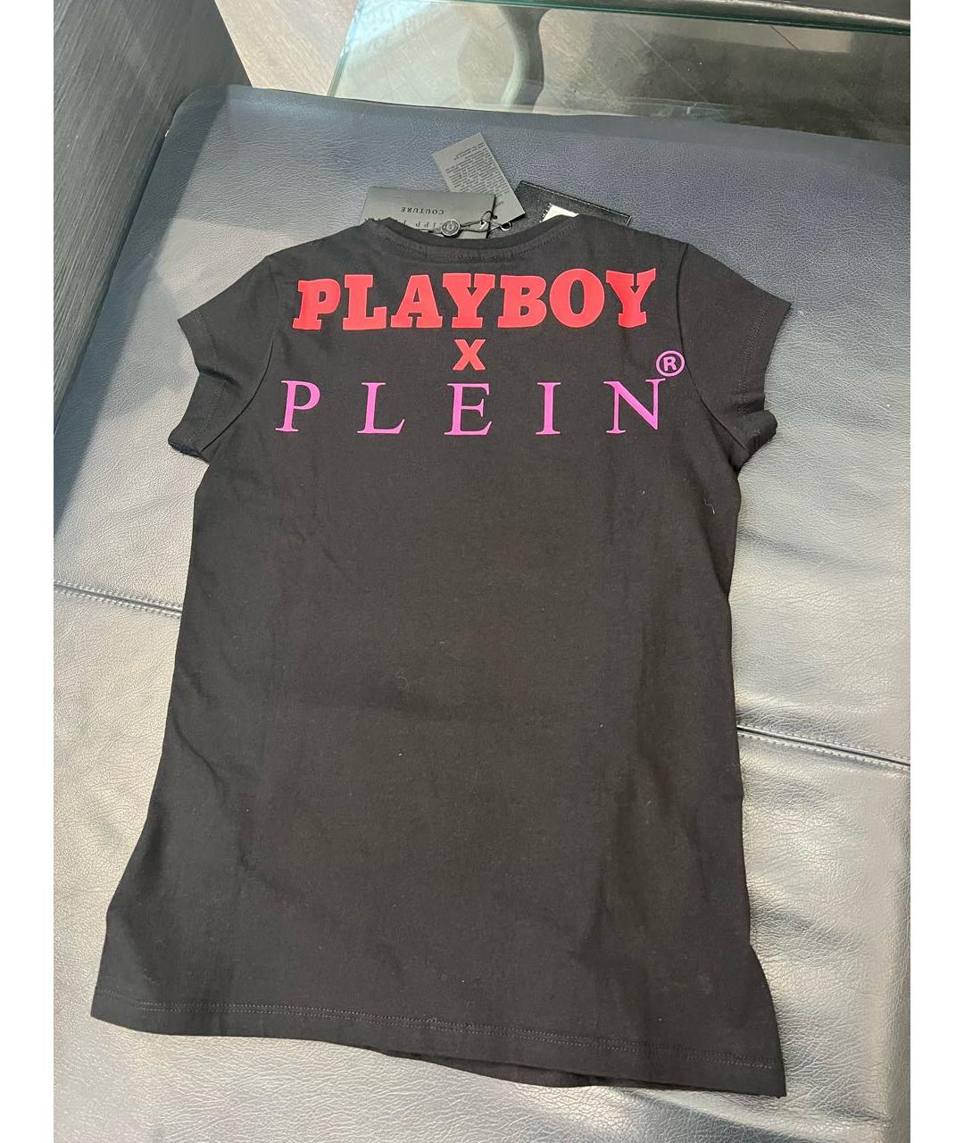 PHILIPP PLEIN Черная хлопковая футболка, фото 3