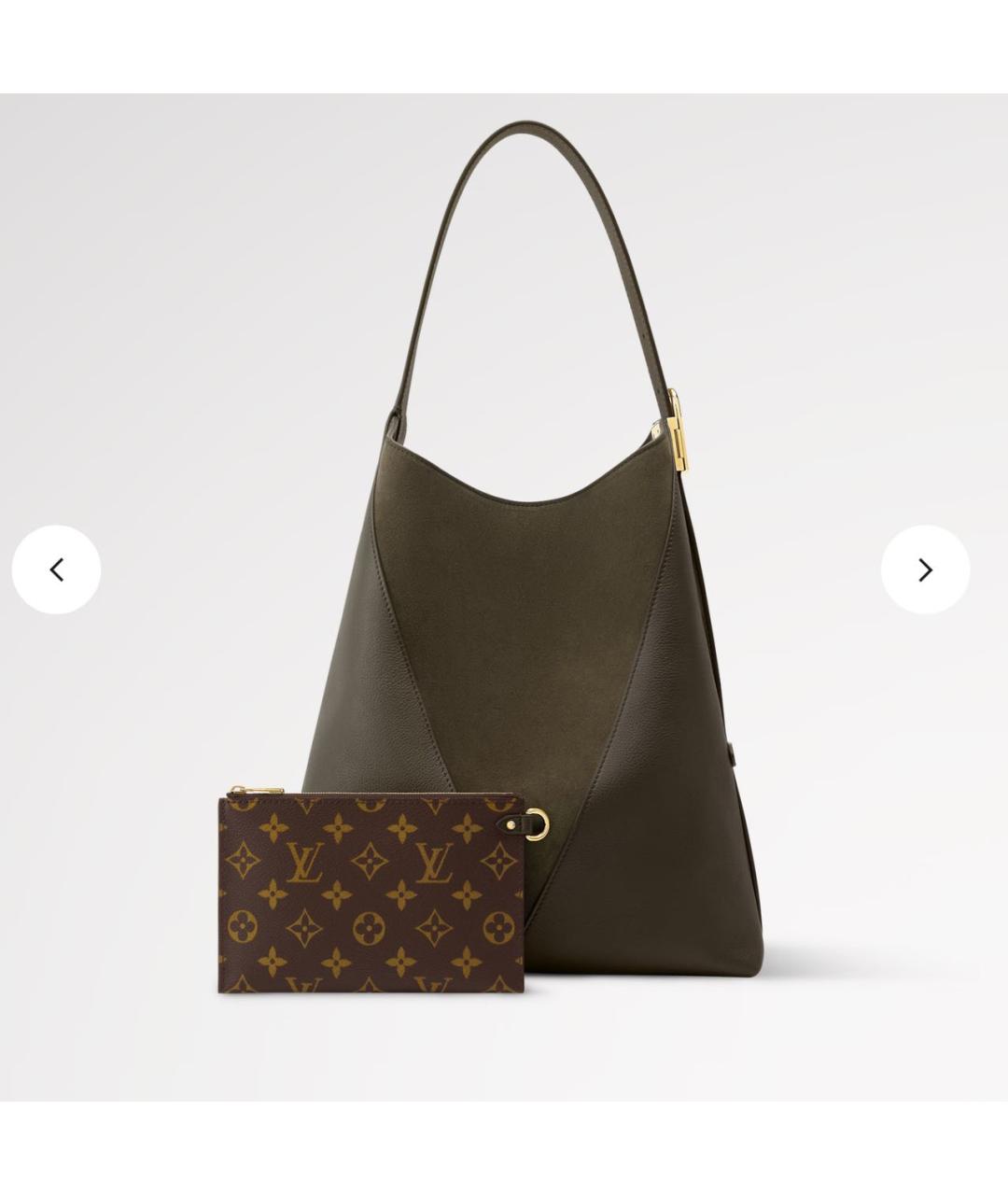 LOUIS VUITTON Хаки сумка тоут, фото 4