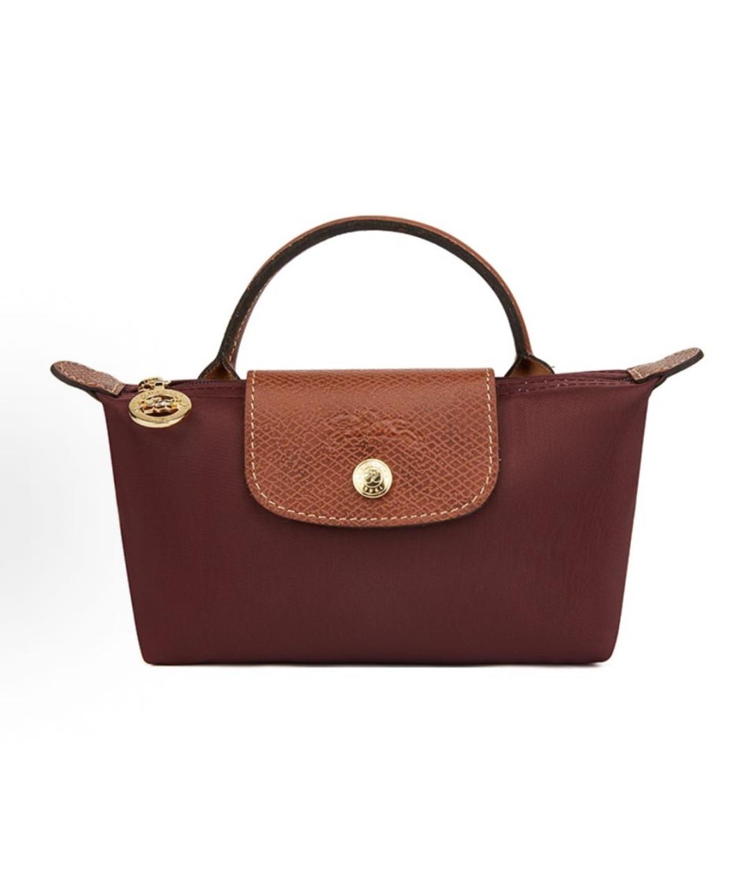 LONGCHAMP Бордовая сумка с короткими ручками, фото 8