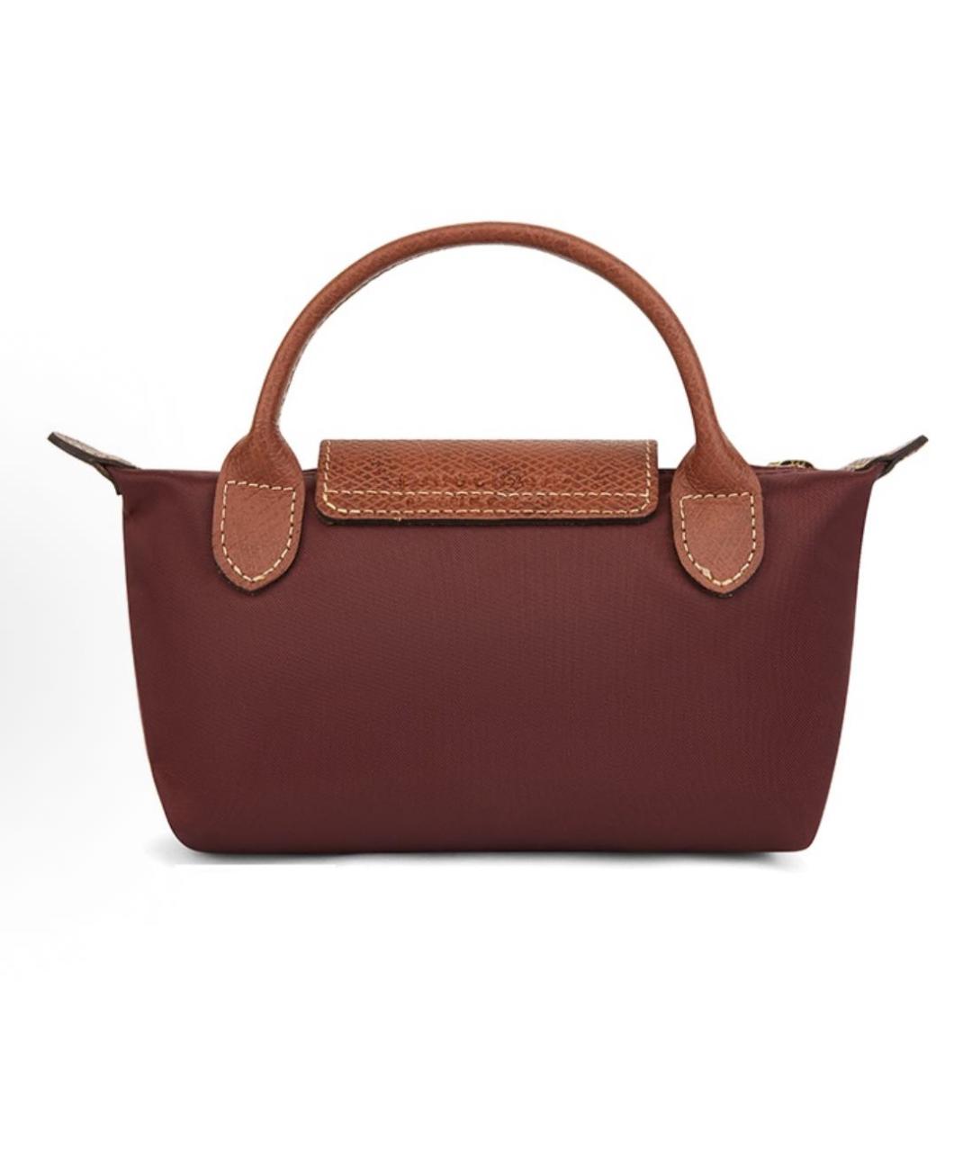 LONGCHAMP Бордовая сумка с короткими ручками, фото 2