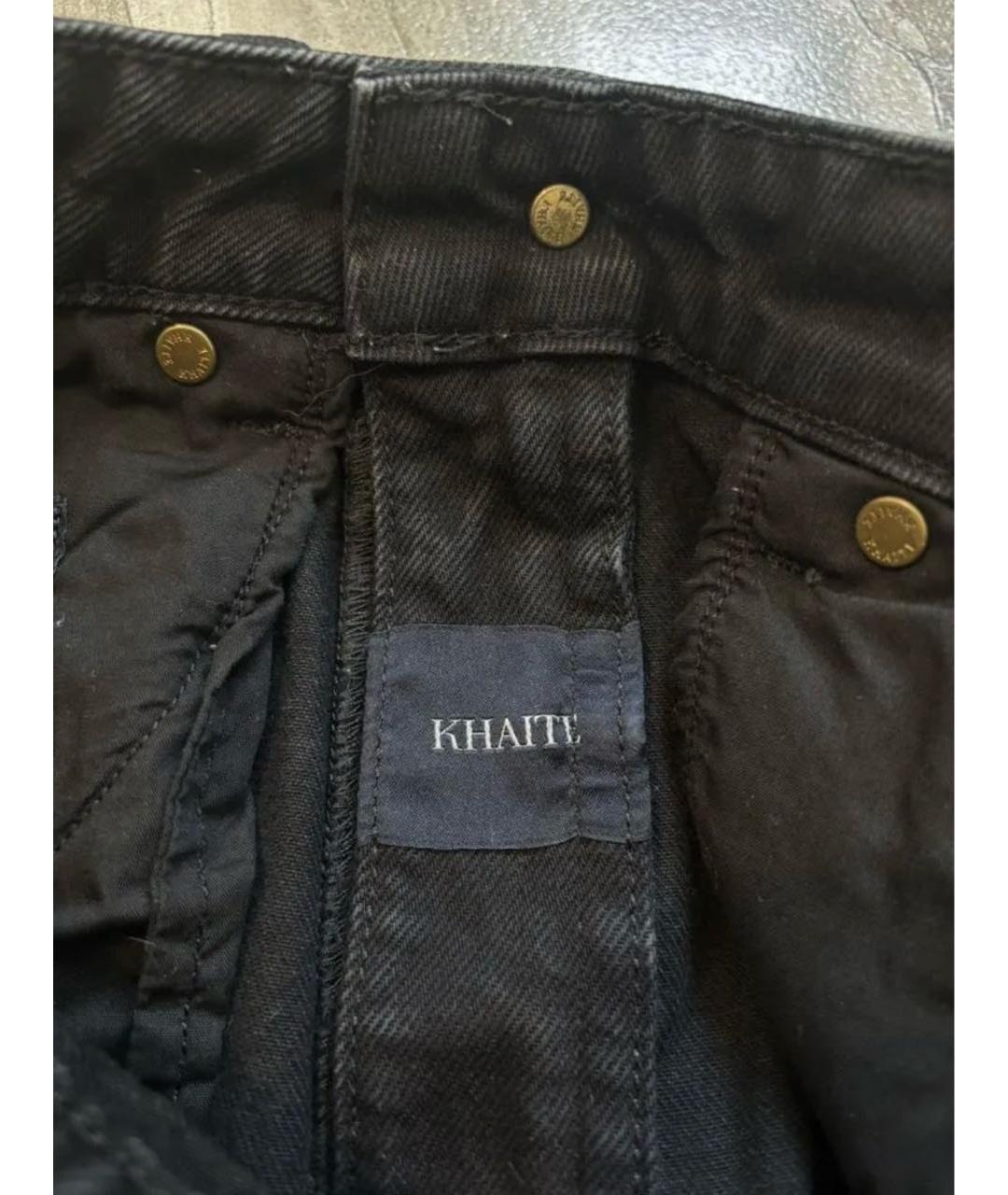 KHAITE Черные деним шорты, фото 5