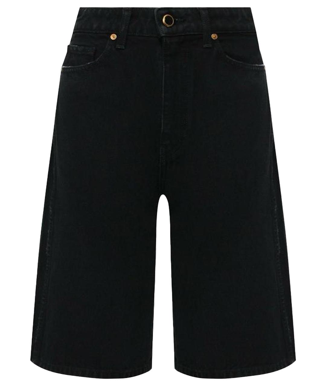 KHAITE Черные деним шорты, фото 1