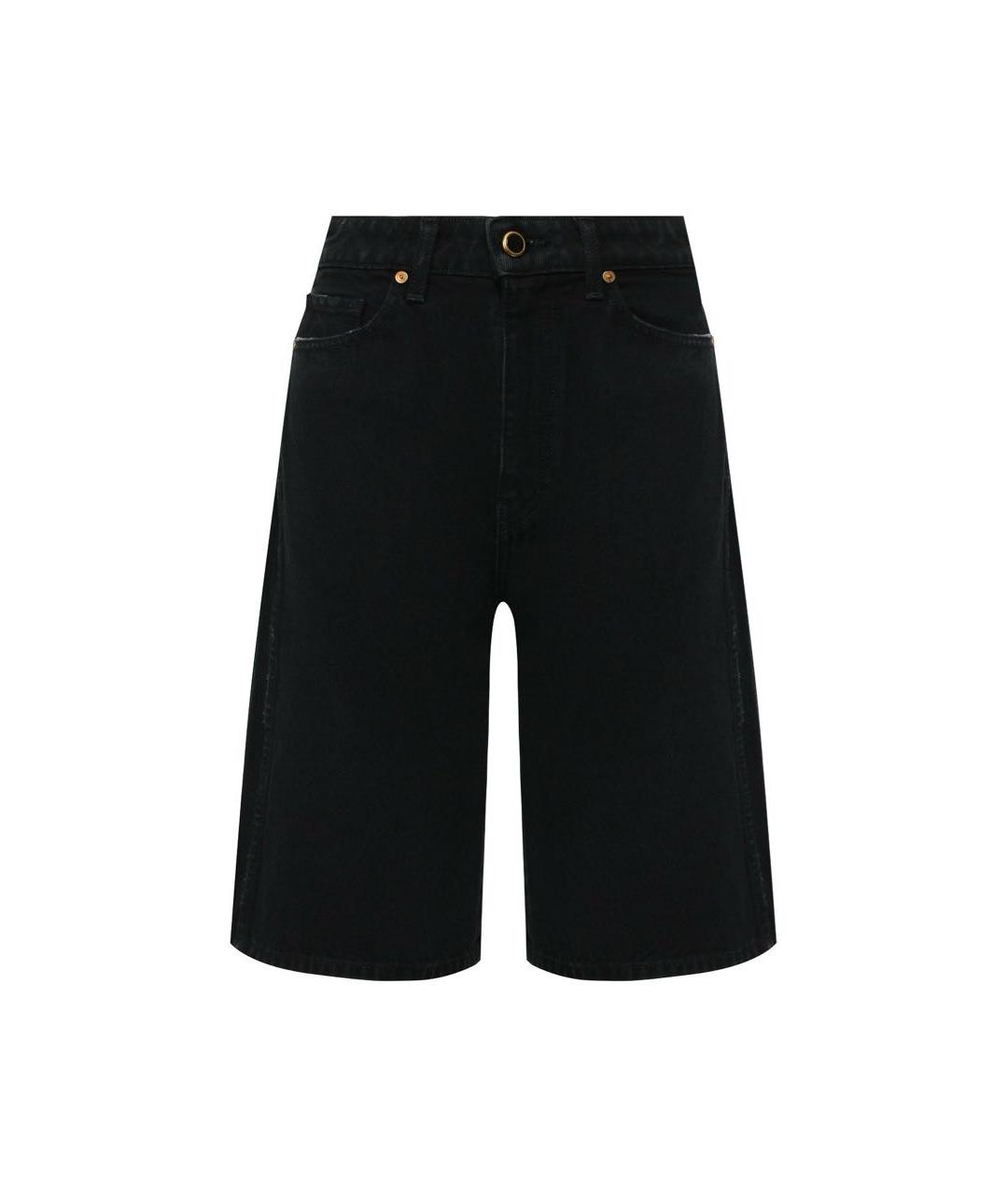 KHAITE Черные деним шорты, фото 8