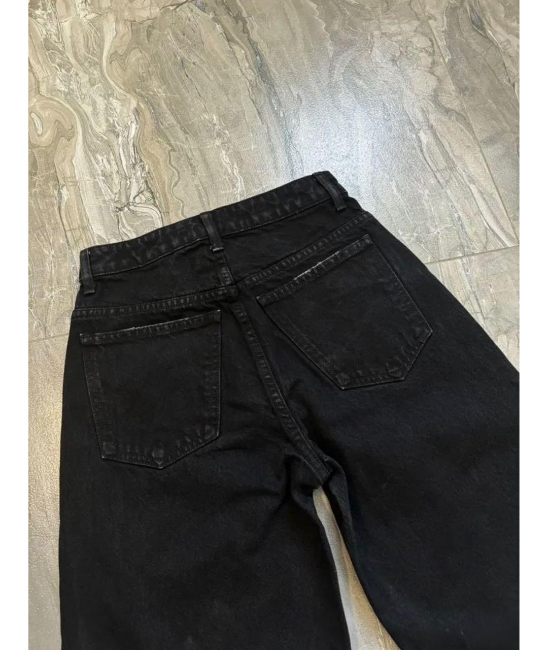 KHAITE Черные деним шорты, фото 3