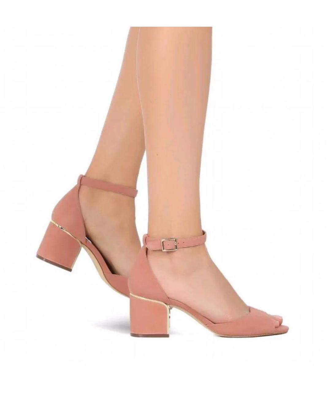 MICHAEL KORS Розовые замшевые босоножки, фото 7