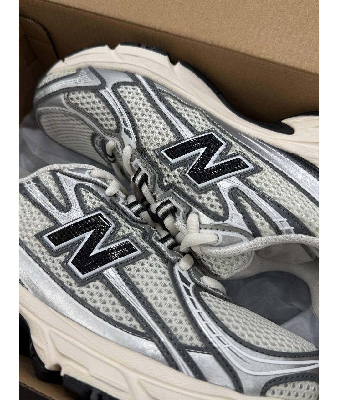 NEW BALANCE Белые текстильные кроссовки, фото 6