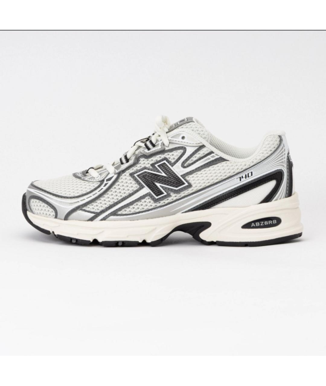 NEW BALANCE Белые текстильные кроссовки, фото 9