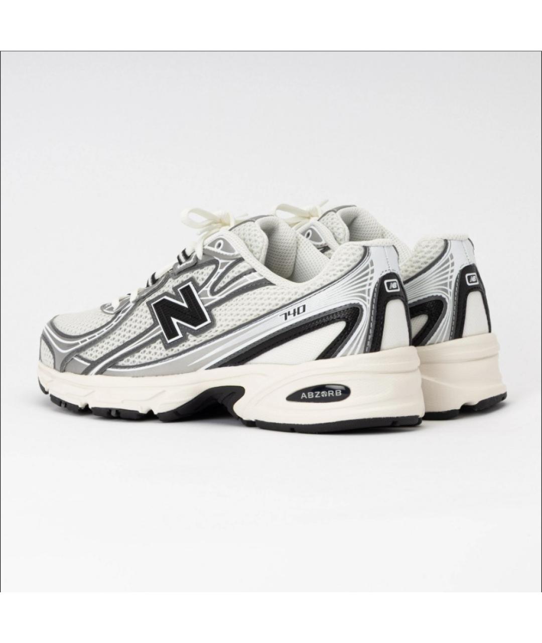 NEW BALANCE Белые текстильные кроссовки, фото 5