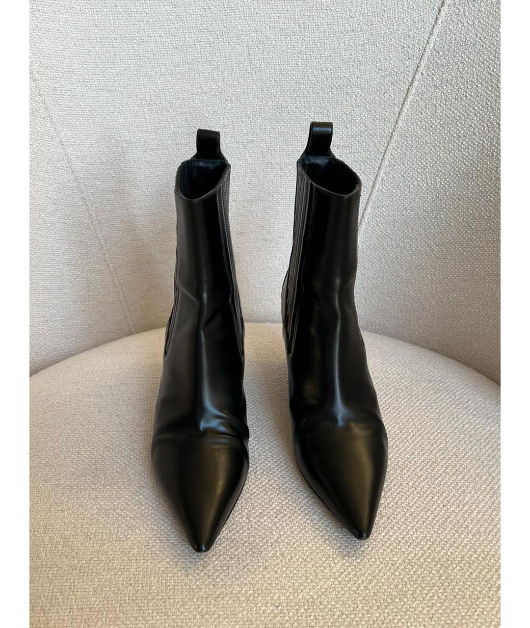 VALENTINO Черные кожаные ботильоны, фото 2