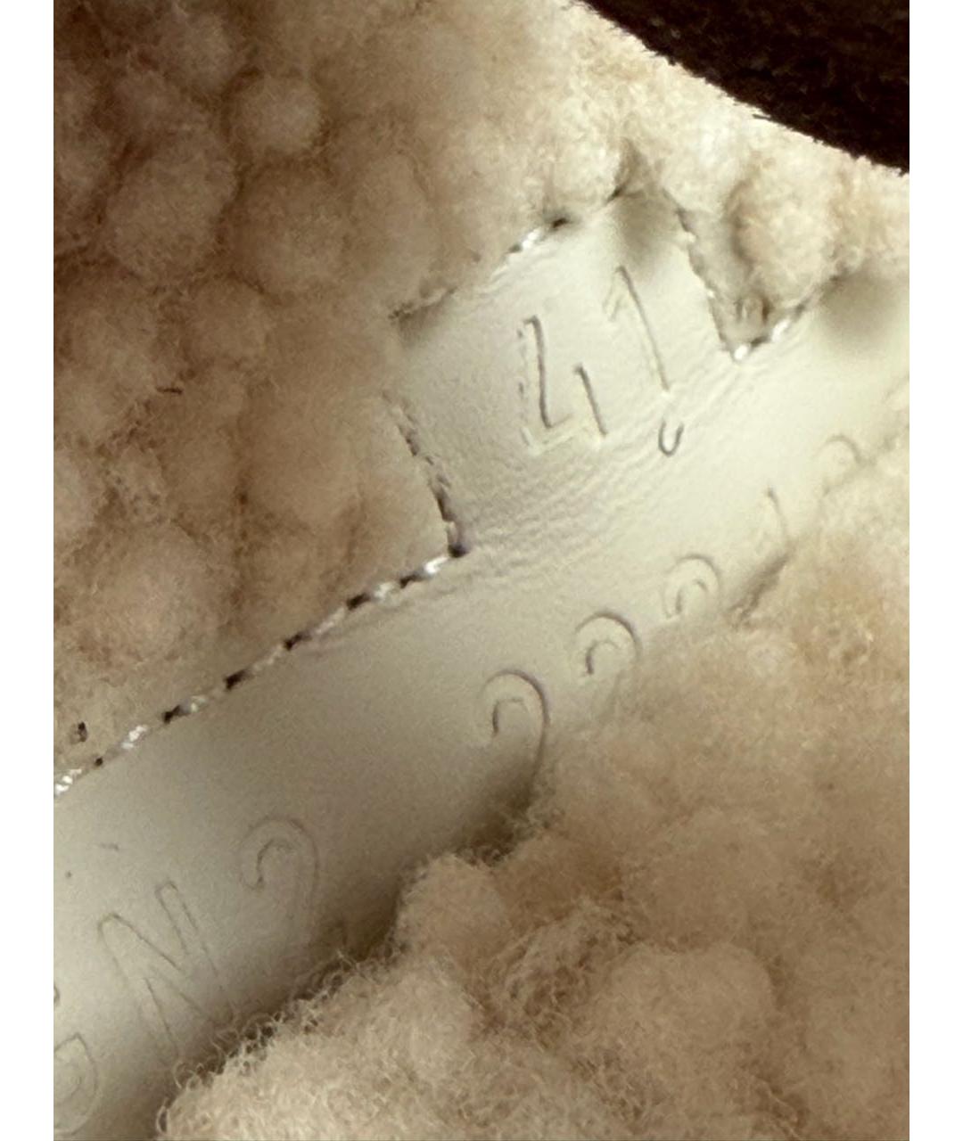 HERMES Коричневые замшевые шлепанцы, фото 7