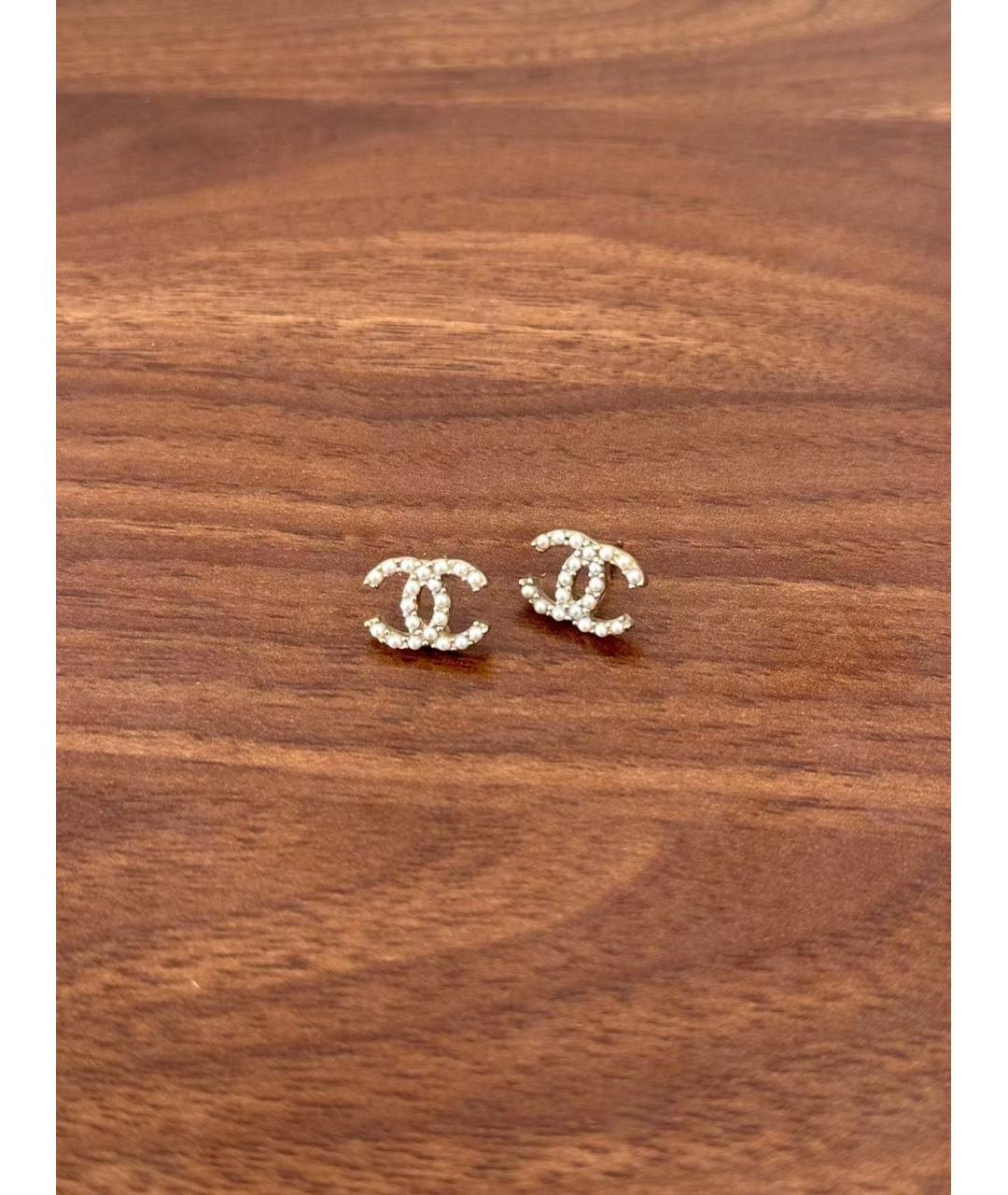 CHANEL Серебряные серьги, фото 2