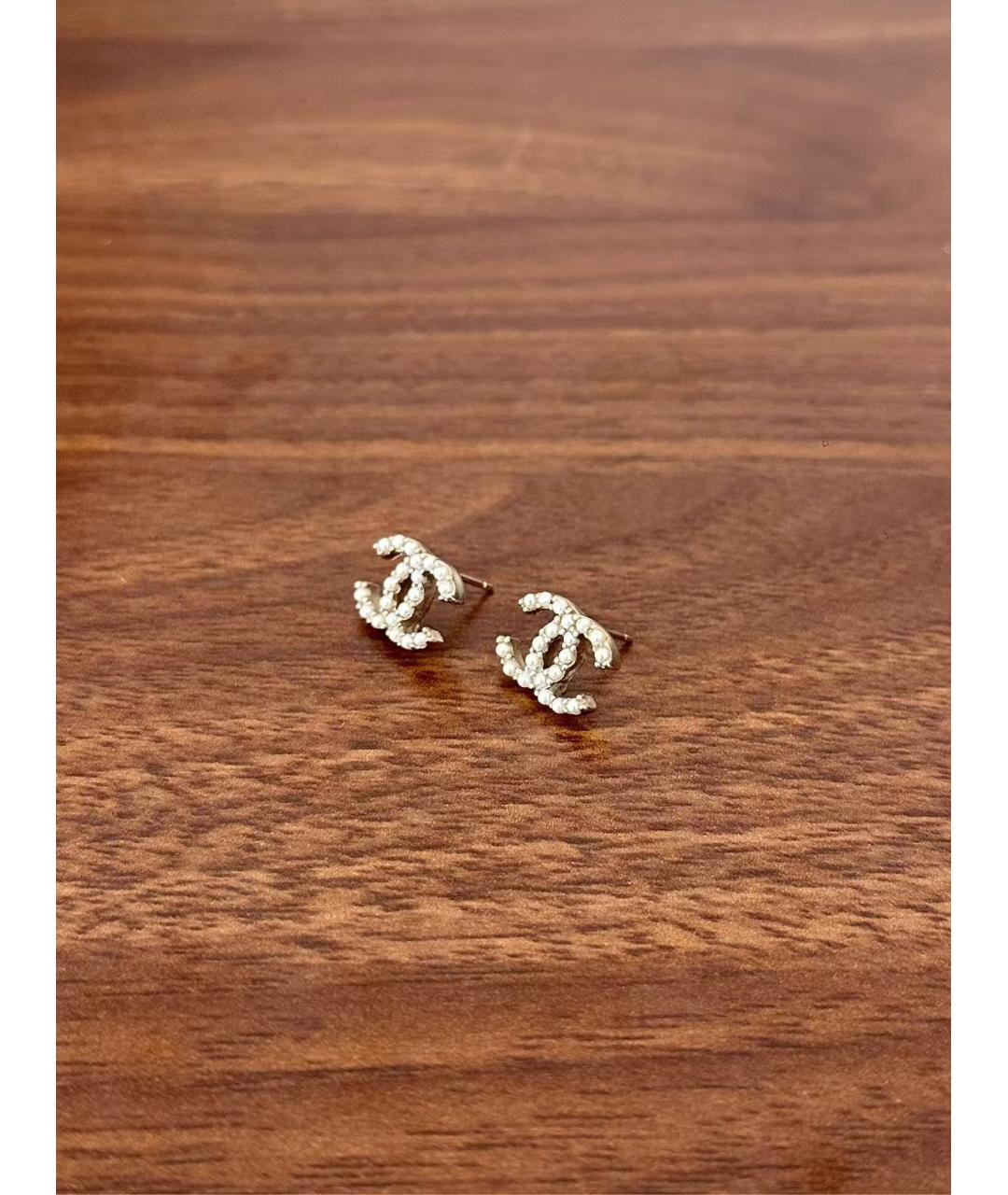 CHANEL Серебряные серьги, фото 5