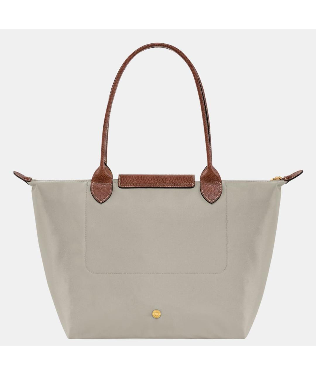 LONGCHAMP Бежевая тканевая сумка тоут, фото 2