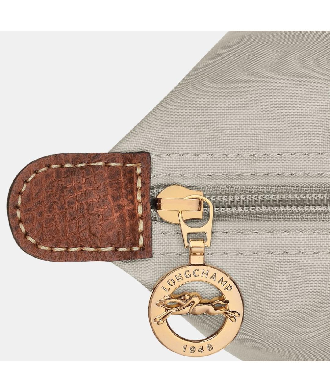 LONGCHAMP Бежевая тканевая сумка тоут, фото 4