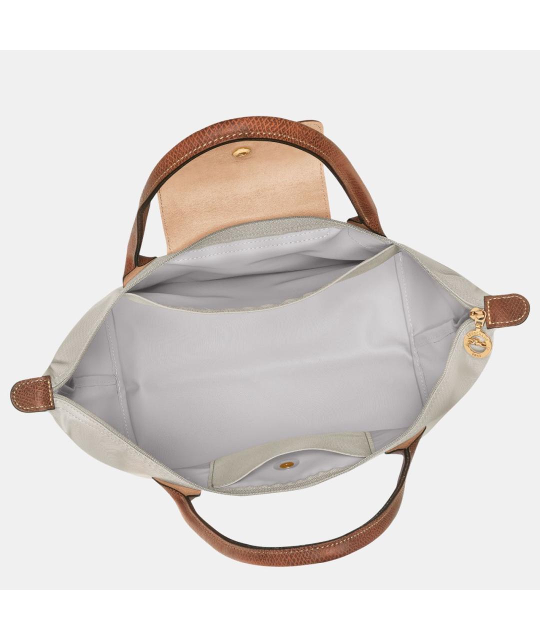 LONGCHAMP Бежевая тканевая сумка тоут, фото 3