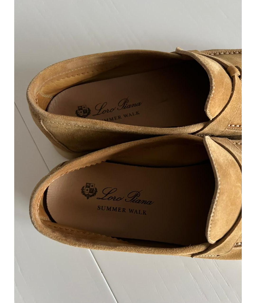 LORO PIANA Замшевые лоферы, фото 3