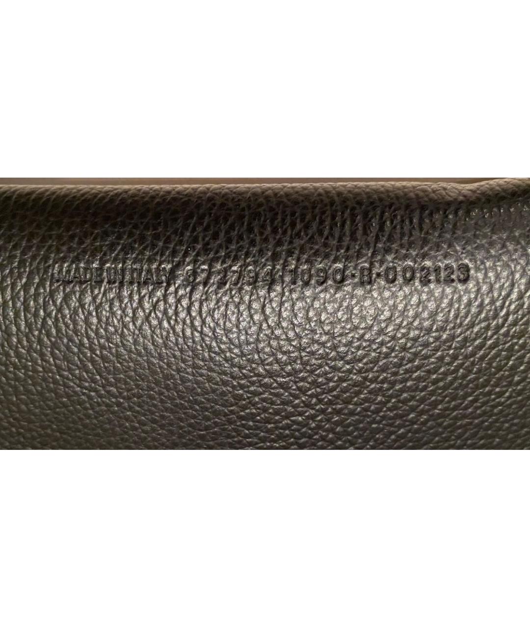 BALENCIAGA Черная кожаная сумка тоут, фото 4