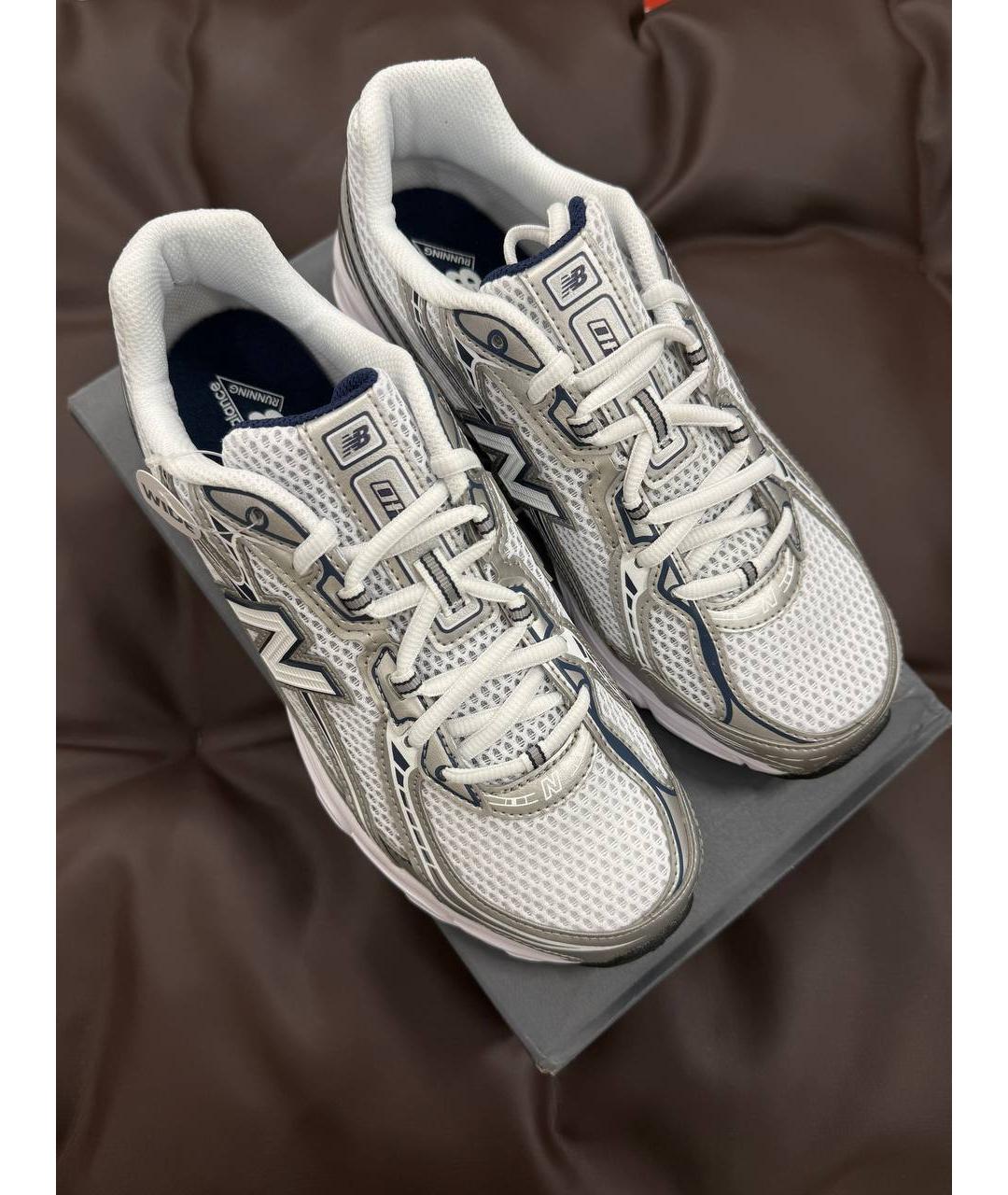 NEW BALANCE Белые текстильные кроссовки, фото 7