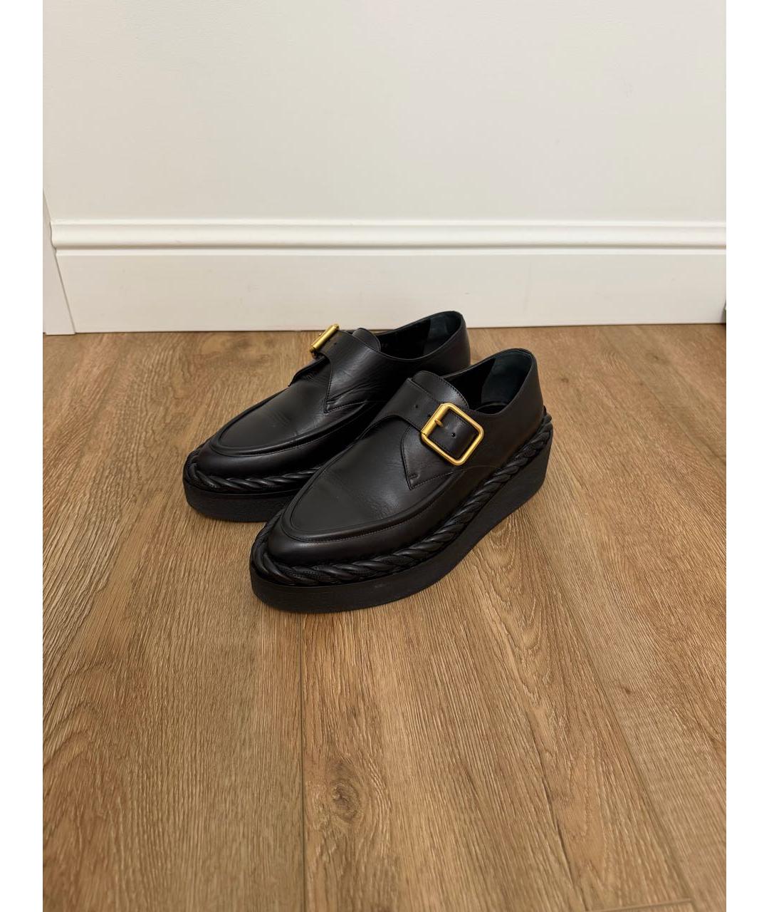 VALENTINO Черные кожаные туфли, фото 7
