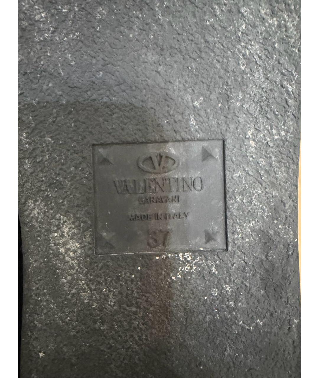 VALENTINO Черные кожаные туфли, фото 6