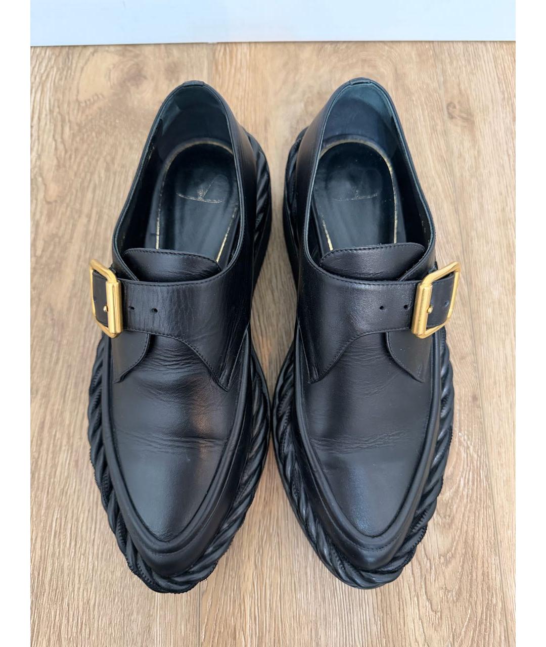 VALENTINO Черные кожаные туфли, фото 3
