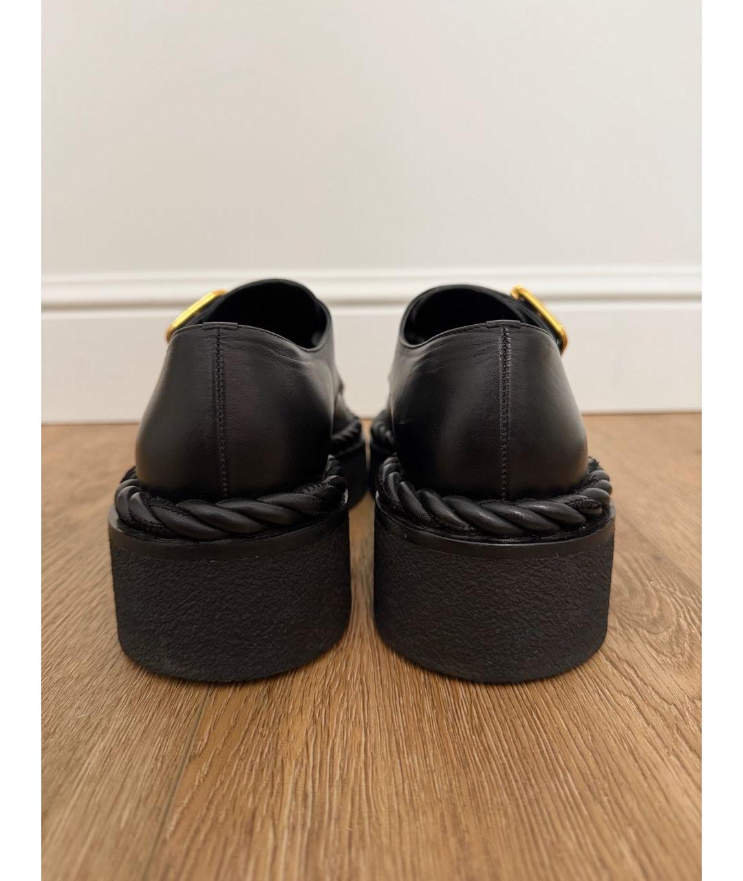 VALENTINO Черные кожаные туфли, фото 4