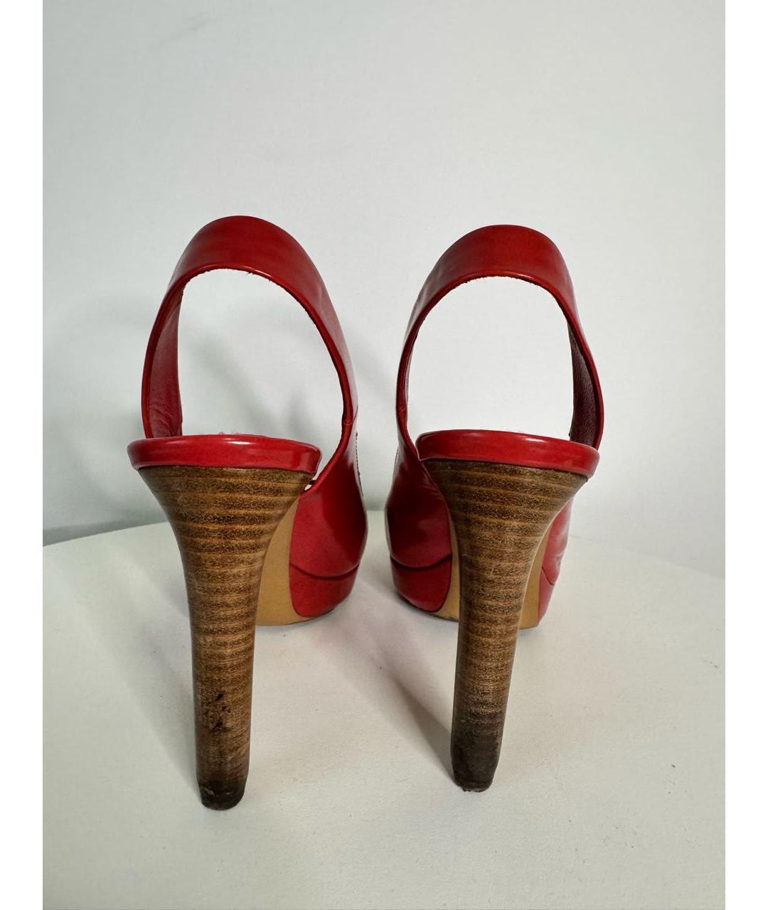 LOUIS VUITTON Коралловые туфли из лакированной кожи, фото 4