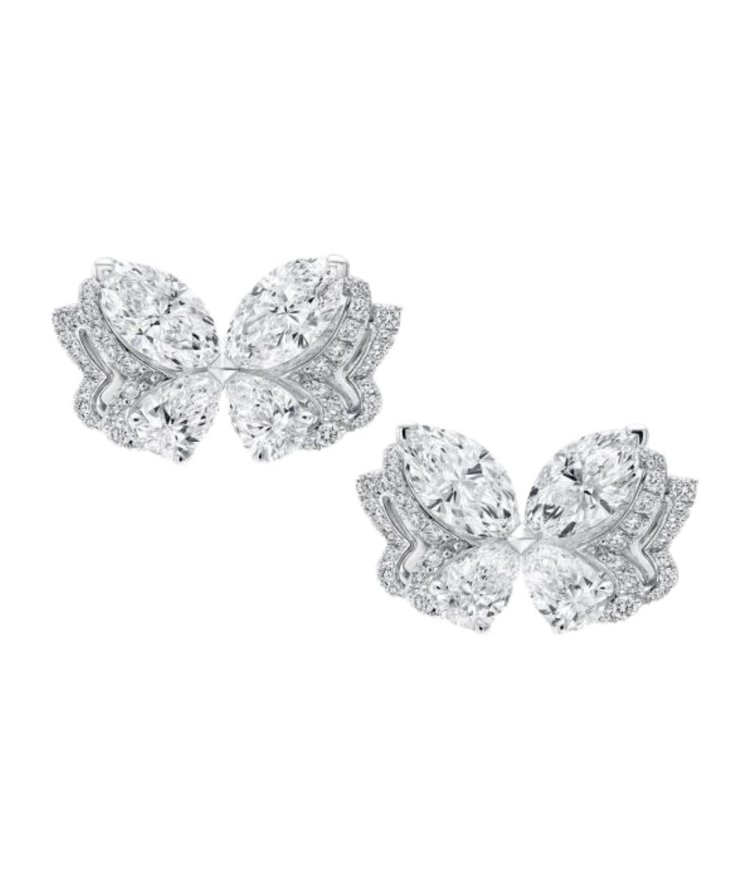 GRAFF Серебряные серьги из белого золота, фото 1