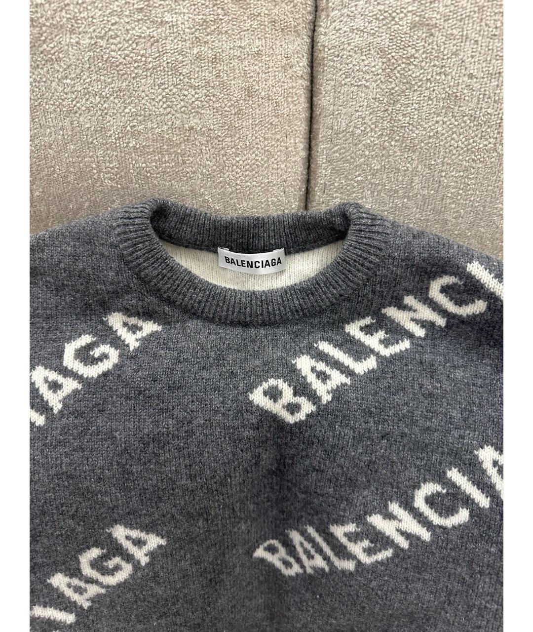 BALENCIAGA Серый джемпер / свитер, фото 2
