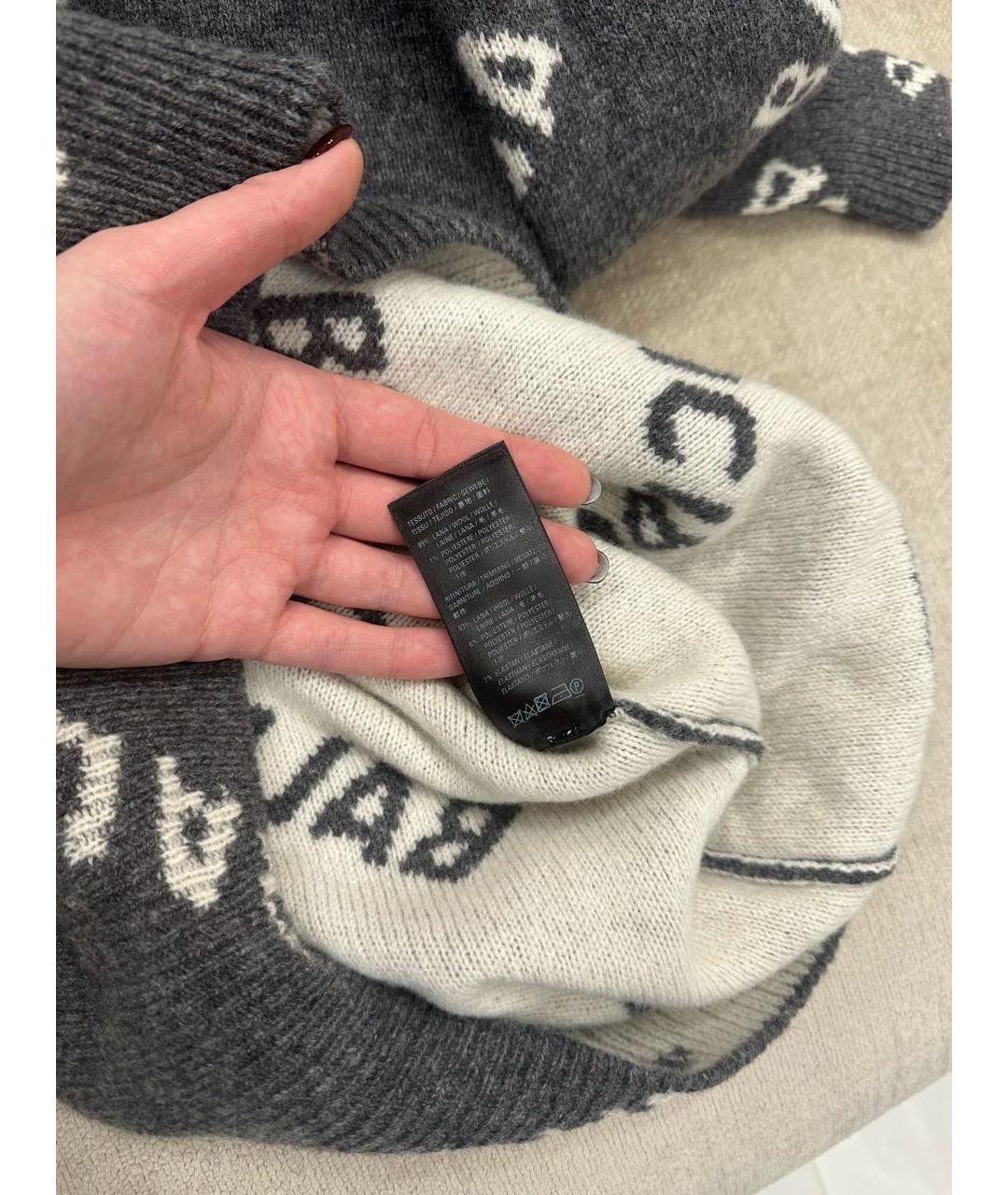 BALENCIAGA Серый джемпер / свитер, фото 5