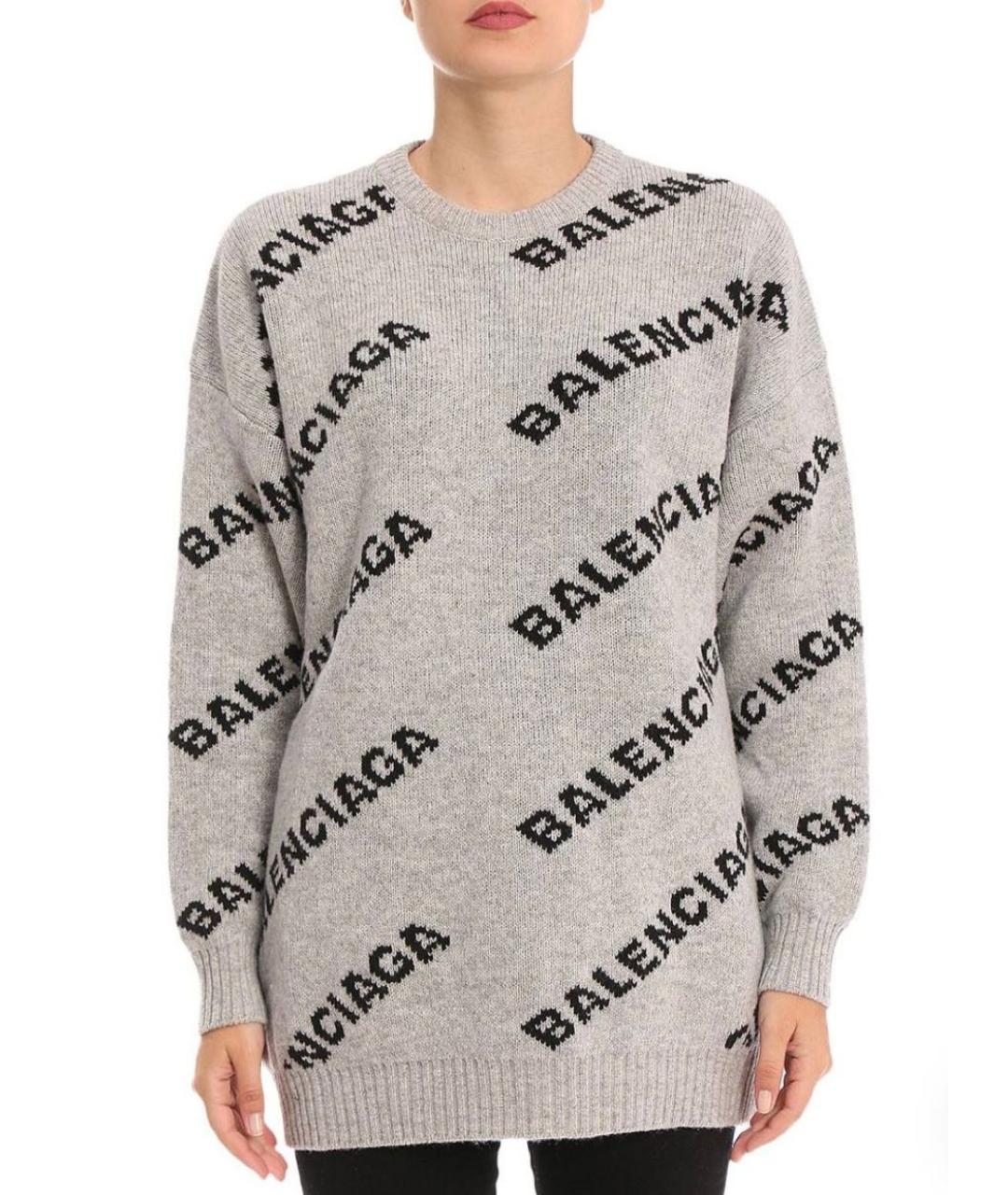 BALENCIAGA Серый джемпер / свитер, фото 6