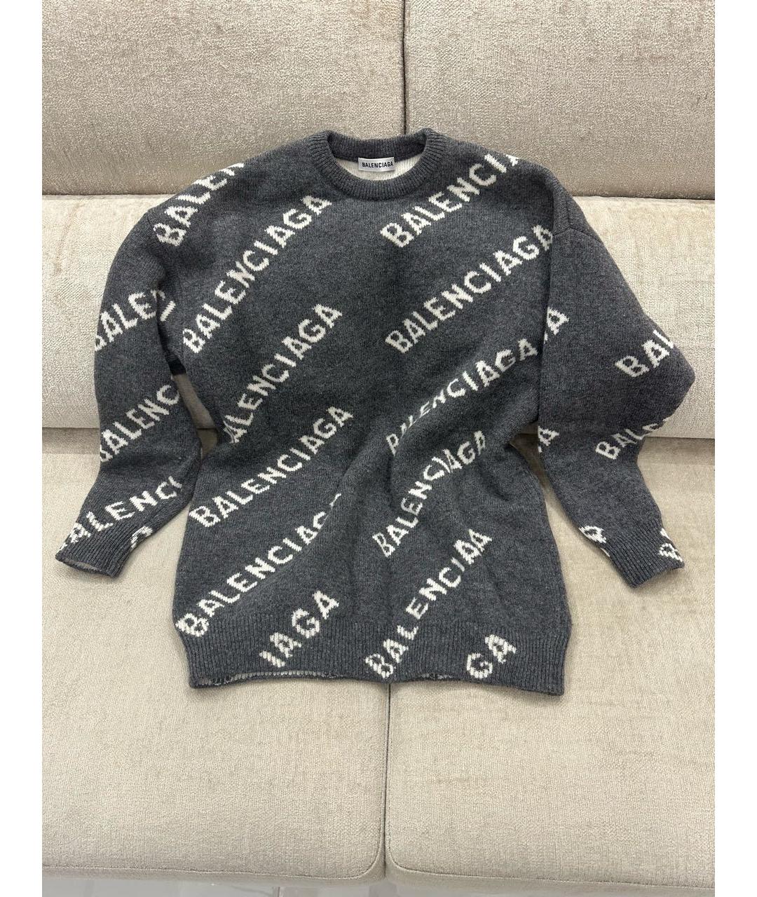 BALENCIAGA Серый джемпер / свитер, фото 8